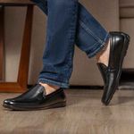Mocassim Masculino Laroche Maragogi Em Couro - Preto
