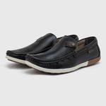 Mocassim Masculino Laroche Niteroi em Couro - Preto