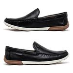 Mocassim Masculino Laroche Niteroi em Couro - Preto
