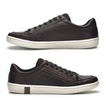 Sapatenis Casual em Couro Masculino North - Café