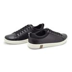 Sapatenis Casual em Couro Masculino North - Preto