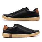 Sapatenis Casual Laroche North em Couro - Preto