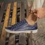 Sapatenis Casual em Couro Masculino North - Royal