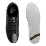 Sapatenis Casual em Couro Masculino North - Preto