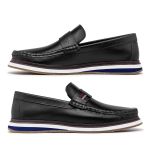 Mocassim Loafer Oasis em Couro - Preto