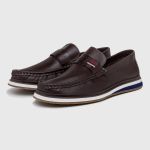 Mocassim Loafer Oasis em Couro - Café