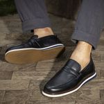 Sapato Casual Laroche Oasis em Couro - Preto