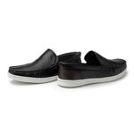 Mocassim Loafer Porto Masculino em Couro - Preto