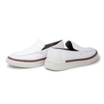 Slip On Titanium em Couro - Branco E L