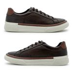 Sapatenis Casual Masculino Titanium em Couro - Café