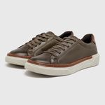Sapatenis Casual Laroche Titanium em Couro - Oliva