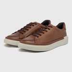 Sapatenis Casual Laroche Titanium em Couro - Conhaque E L