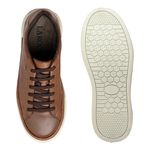Sapatenis Casual Laroche Titanium em Couro - Conhaque E L