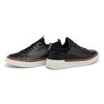 Sapatenis Casual Masculino Titanium em Couro - Preto