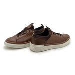 Sapatenis Casual Masculino Titanium em Couro - Chocolate