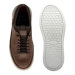 Sapatenis Casual Masculino Titanium em Couro - Chocolate