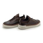 Sapatenis Casual Masculino Titanium em Couro - Café
