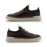 Sapatenis Casual Masculino Titanium em Couro - Café