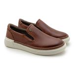 Slip On Iate Masculino Titanium em Couro - Brown