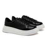 Sapatenis Casual Masculino Laroche Toquio em Couro - Preto