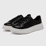 Sapatenis Casual Masculino Laroche Toquio em Couro - Preto