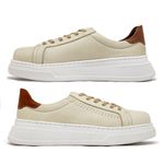 Sapatenis Casual Masculino Laroche Toquio em Couro - Neve