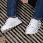 Sapatenis Casual Masculino Laroche Toquio em Couro - Branco