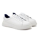 Sapatenis Casual Masculino Laroche Toquio em Couro - Branco