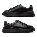 Sapatenis Casual Masculino Laroche Toquio em Couro - Preto