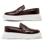 Slip On Loafer Masculino Laroche Toquio em Couro - Café