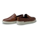 Slip On Iate Masculino Titanium em Couro - Brown