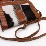 Bolsa Feminina Transversal Tampa Pelo Havana com Azul