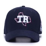 Boné 6 Gomos Tipo Trucker Logo TR Texas Rangers