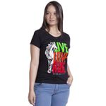 Camiseta Feminina Preta Long Live Horse
