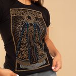 Camiseta Feminina Nossa Senhora Aparecida com Strass