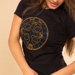 Camiseta Feminina São Bento com Strass