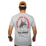 Camiseta Cinza Long Live