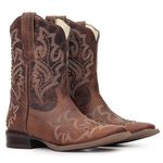 Bota Western Feminina Vimar Boots 13157 Fossil Castanho