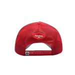 Boné Pressão Rural Aba Curva Trucker Vermelho