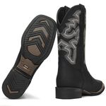Bota Texana Masculina Bulls Horse 50038 Couro Gel Discovery Preta