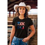 Camiseta Feminina TexasKing® TXK USA Bandeiras