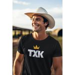 Camiseta Masculina TexasKing® TXK Coroa Dourada