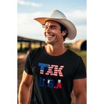 Camiseta Masculina TexasKing® TXK USA Bandeiras