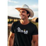 Camiseta Masculina TexasKing® Chifre Touro Chapéu