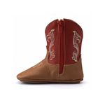 Bota Texana Baby em Couro Vermelho