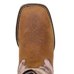 Bota Texana Masculina Camuflada Bandeira em Couro