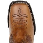 Botina Western Masculina Castor em Couro