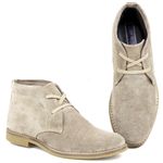  Bota Desert Boots Estilo Chelsea em Couro Legítimo Camurça 