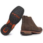 Workboot Zebu Original 93020 Gel Couro Rustic Graxo Café