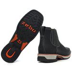 Workboot Zebu Original 93020 Gel Couro Rustic Preto
